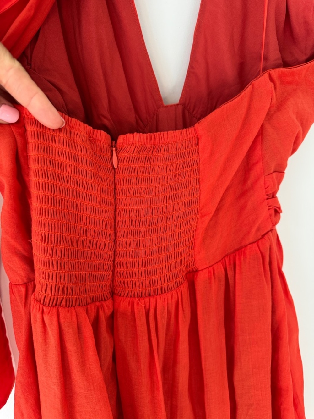 NWT Anthropologie ASTR the Label Orange Kalia Halter Keyhole Dress M - Picture 10 of 16